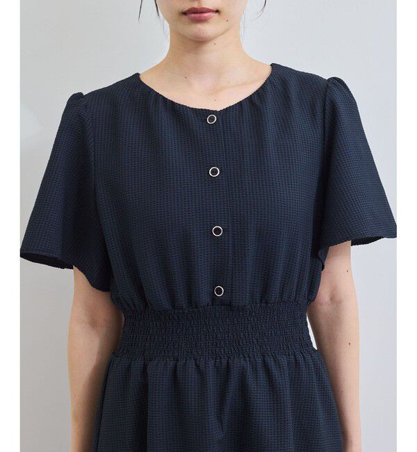 VIS「フレアスリーブサッカーワンピース」|ワンピース|