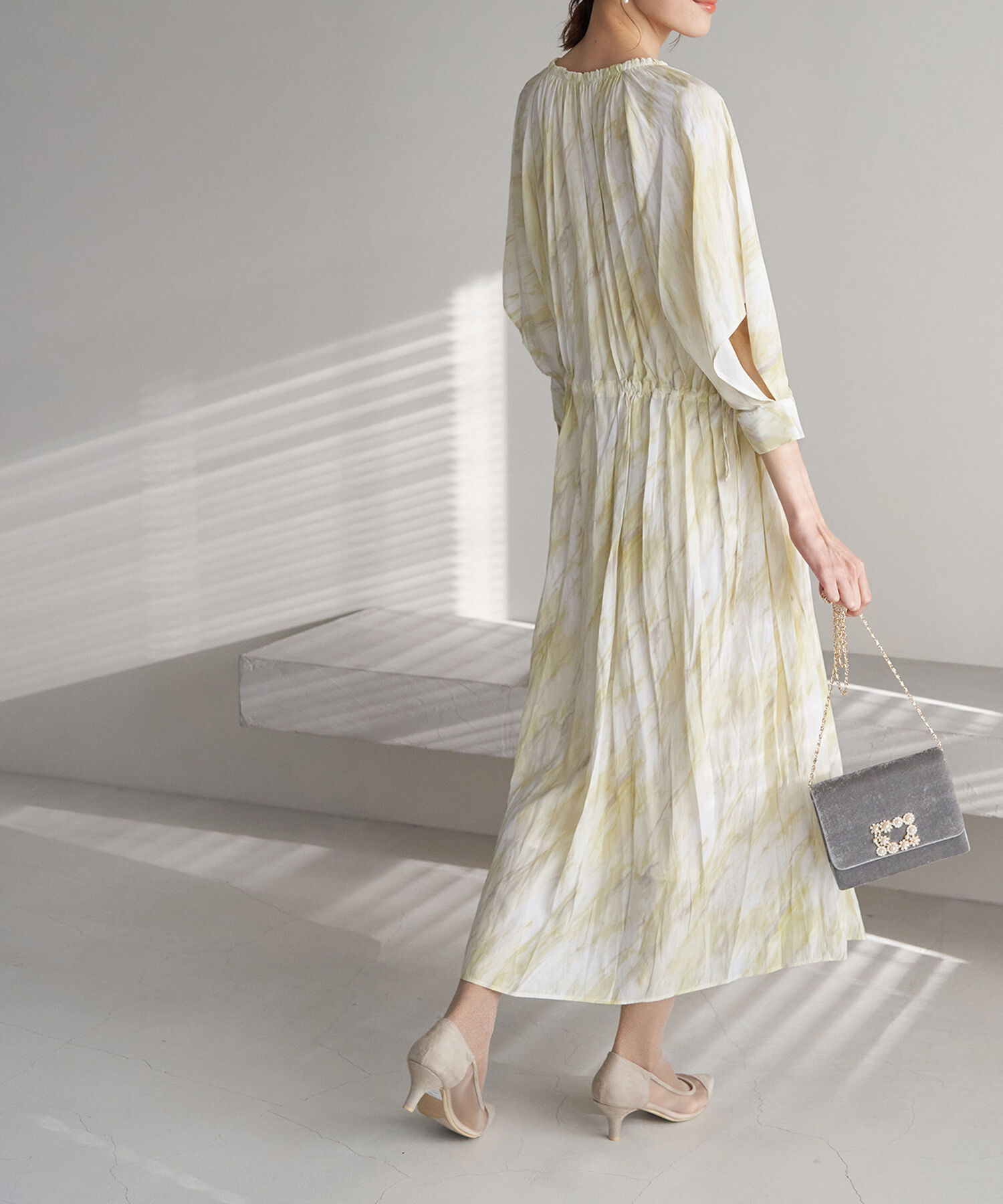 Rope&rsquo;Picnic「【一部店舗限定】【Mon E&rsquo;toile/モンエトワール】ストーンプリントギャザーDRESS」|ドレス|