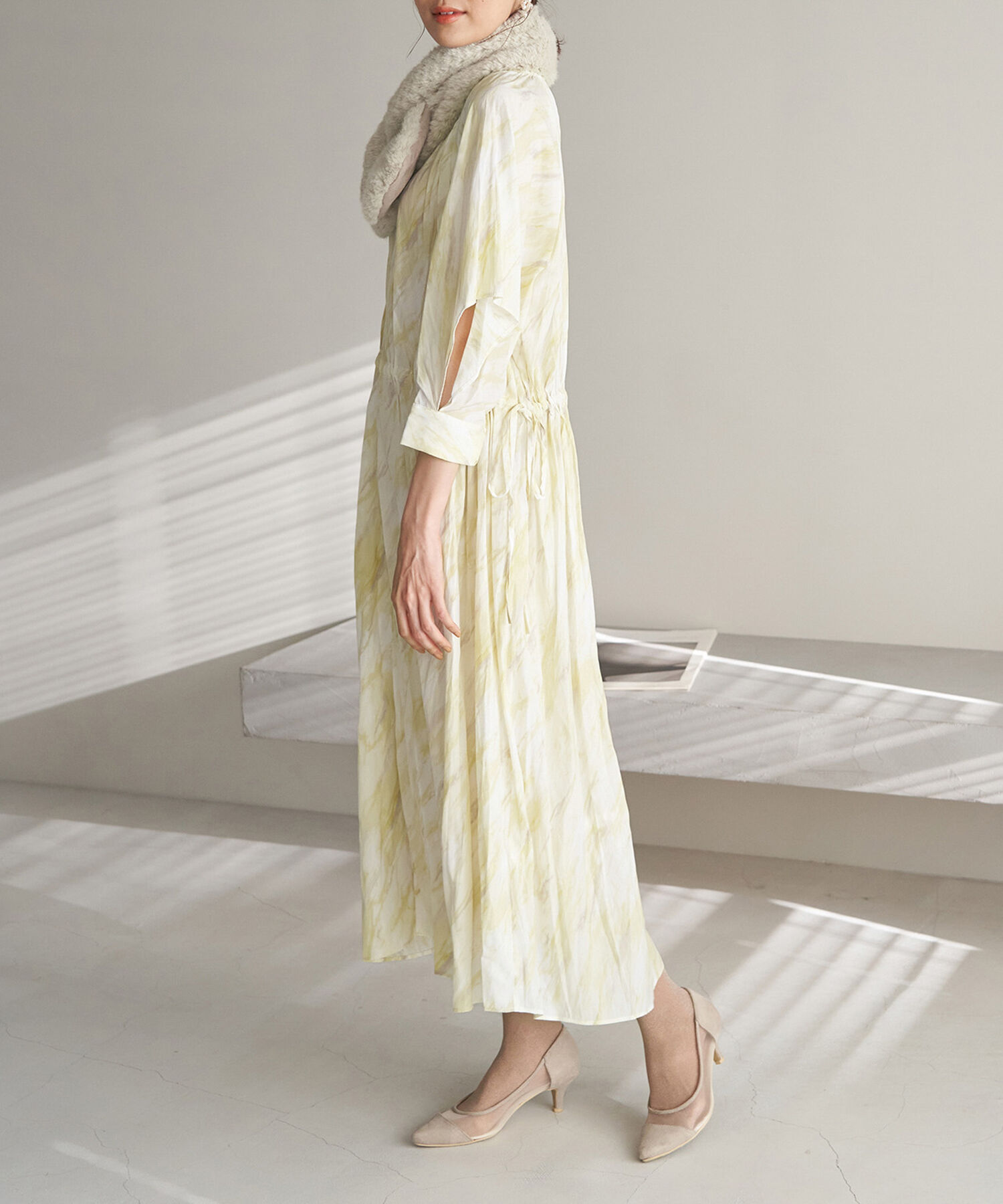 Rope&rsquo;Picnic「【一部店舗限定】【Mon E&rsquo;toile/モンエトワール】ストーンプリントギャザーDRESS」|ドレス|