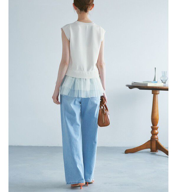 Rope&rsquo;Picnic「チュールドッキングプルオーバー」|ニット・セーター|