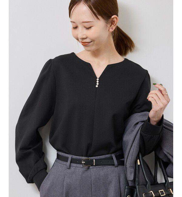 Rope&rsquo;Picnic「パール付きポンチプルオーバー/セットアップ対応」|Tシャツ・カットソー|