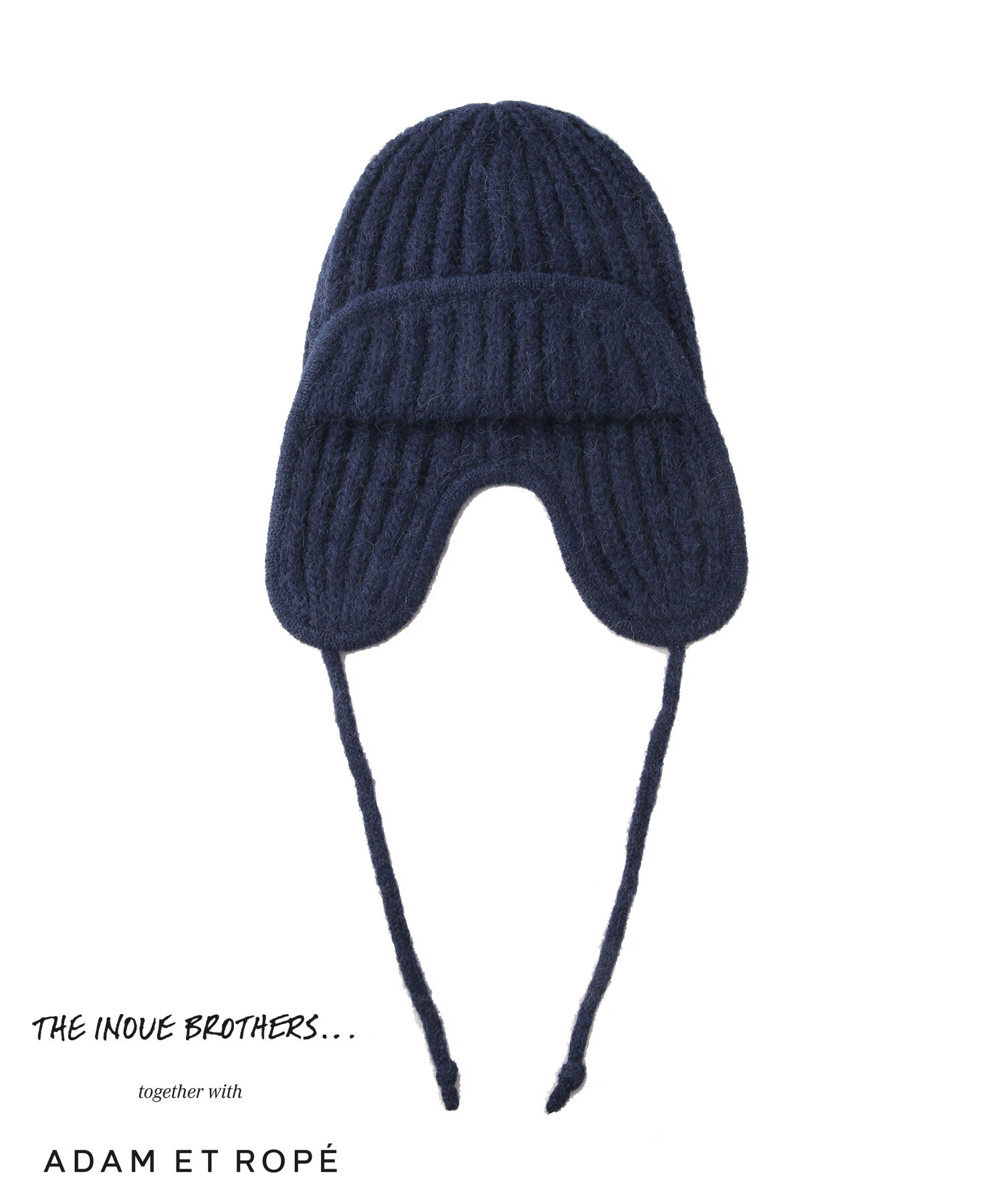 ADAM ET ROPE'「【THE INOUE BROTHERS together with ADAM ET ROPE'】EARMUFF RIB HAT / UNISEX」|ニット帽|