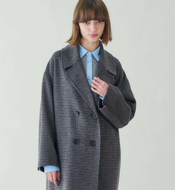 LE GLAZIK「LE GLAZIK | ウール ダブルフェイスコート WOMEN」|ダッフルコート|