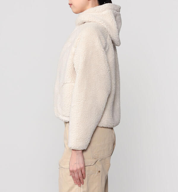 GYMPHLEX「Gymphlex | ボア フードショートジャケット WOMEN」|テーラードジャケット|