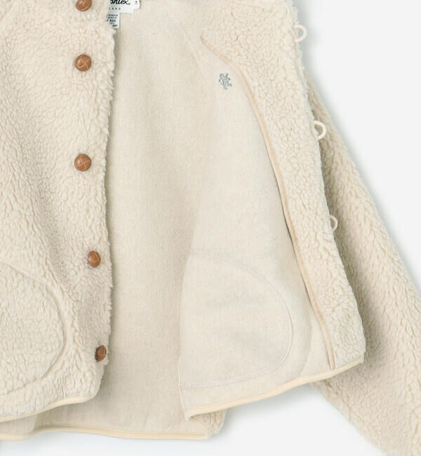 GYMPHLEX「Gymphlex | ボア フードショートジャケット WOMEN」|テーラードジャケット|