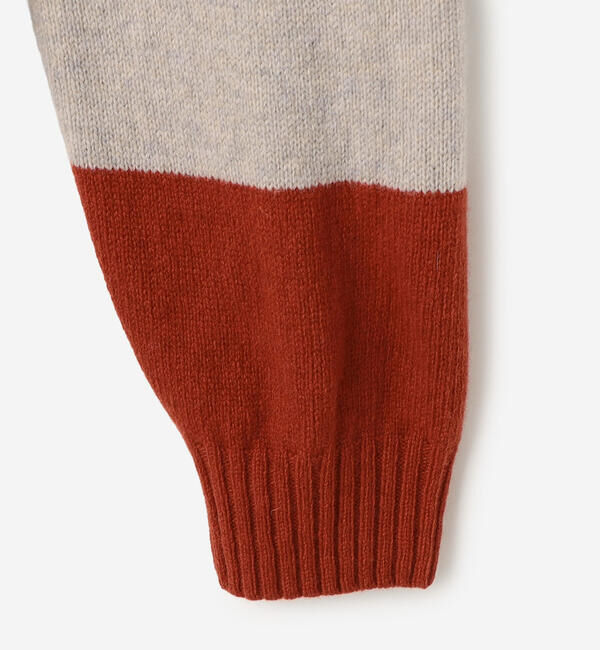 Morris & Sons「MORRIS & SONS | ブロックストライプクルーネックセーター MEN」|ニット・セーター|