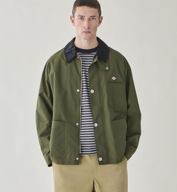 DANTON「DANTON | クルーネック 長袖ボーダーTシャツ MEN」|Tシャツ・カットソー|BLACK系1