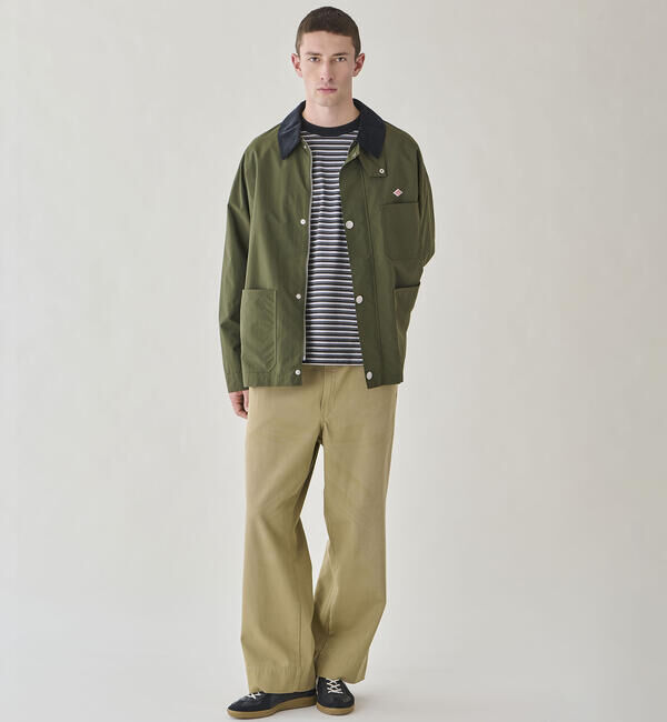 DANTON「DANTON | クルーネック 長袖ボーダーTシャツ MEN」|Tシャツ・カットソー|