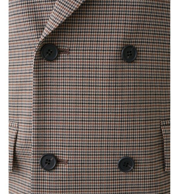  「ガンクラブチェックダブルジャケット」|テーラードジャケット|