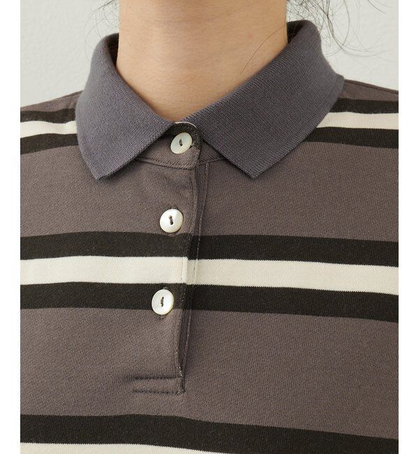 THE PAUSE「【THE PAUSE】ボーダーBIGポロシャツ」|Tシャツ・カットソー|