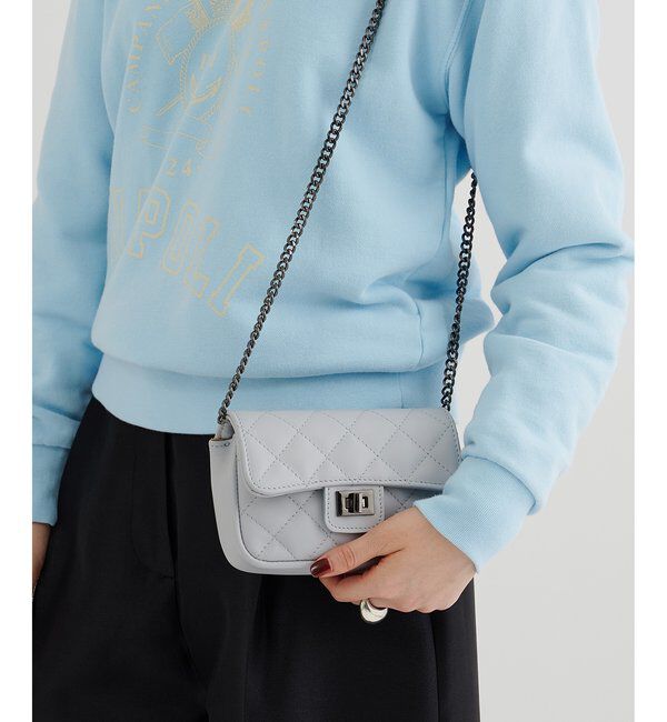 Hoaw.「【Hoaw.】チェーンミニバッグ」|トートバッグ|サックスブルー