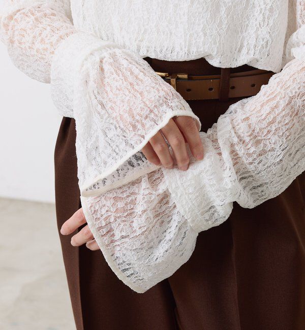  「レースオーバーチュニック」|Tシャツ・カットソー|