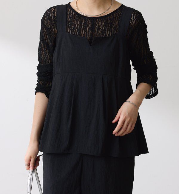  「レースオーバーチュニック」|Tシャツ・カットソー|