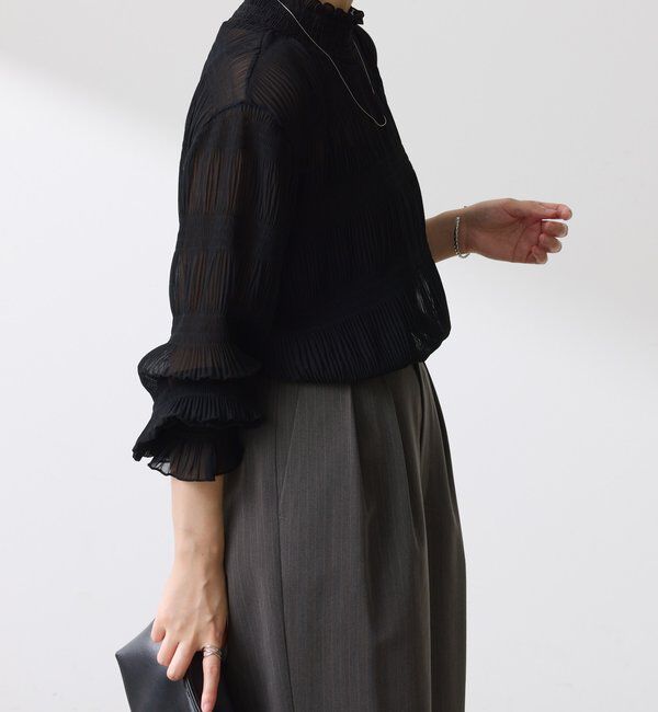  「ジョーゼットプリーツブラウス」|シャツ・ブラウス|