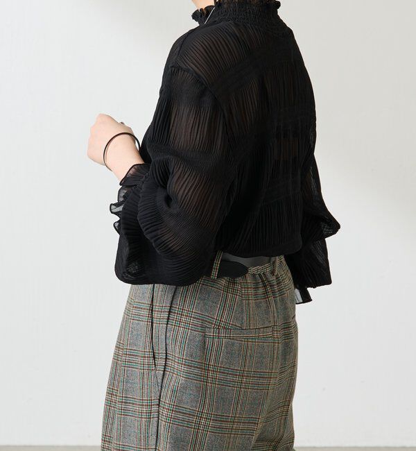  「ジョーゼットプリーツブラウス」|シャツ・ブラウス|
