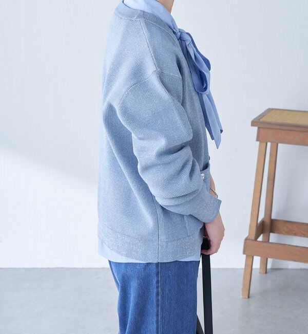  「ツヤボタンカーディガン」|ニット・セーター|