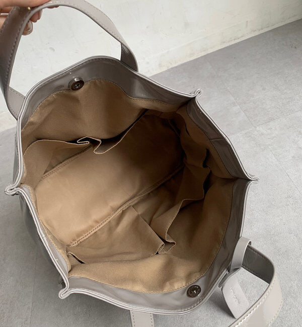  「【新色追加】【WEB限定】 ソフトエナメルショッパーバッグ」|トートバッグ|