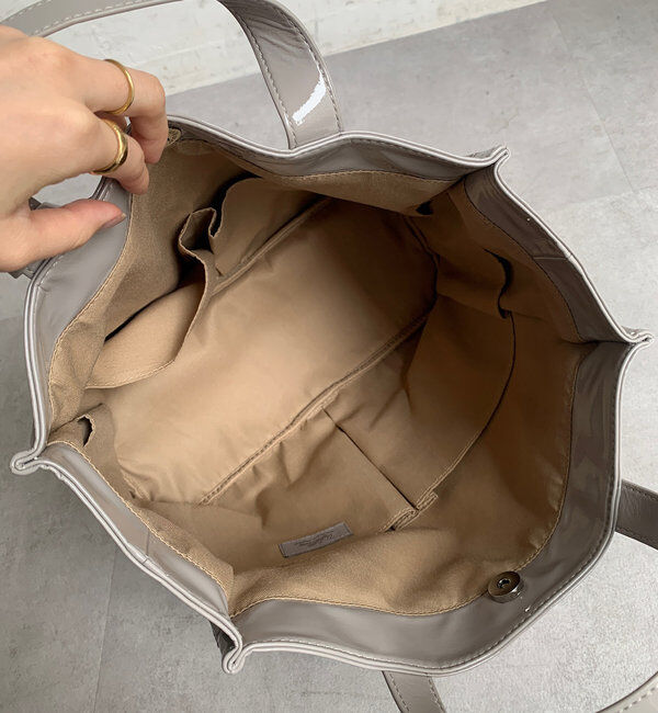  「【新色追加】【WEB限定】 ソフトエナメルショッパーバッグ」|トートバッグ|