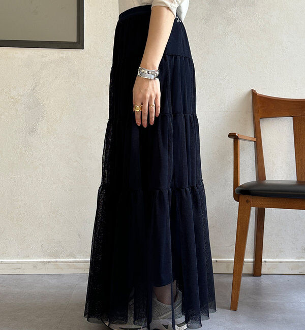  「【SAKURA @___saku14_ 企画】メッシュティアードスカート」|スカート|