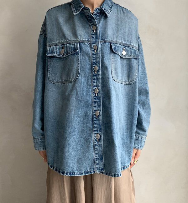  「【WEB限定】USED加工デニムシャツ」|シャツ・ブラウス|