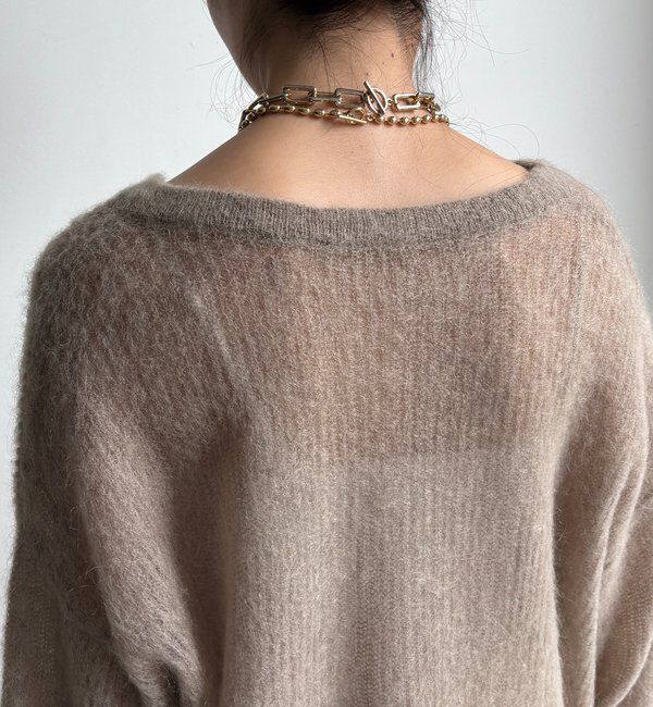  「【新色追加】起毛モヘヤスキッパープルオーバー」|ニット・セーター|