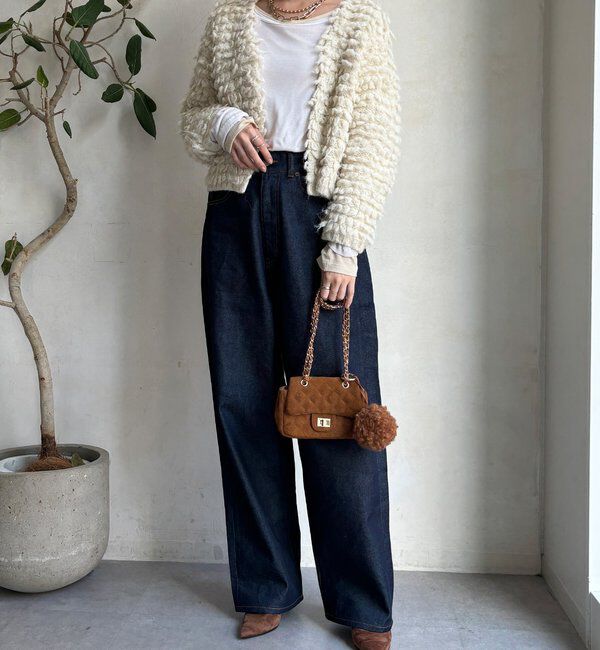  「ループヤーンニットジャケット」|ブルゾン・スタジャン|