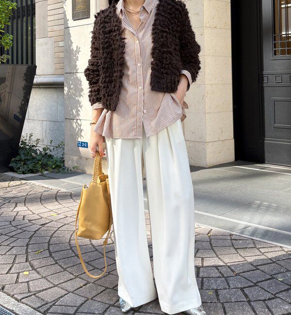  「ループヤーンニットジャケット」|ブルゾン・スタジャン|