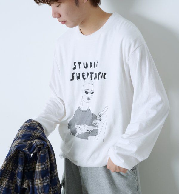  「【WHIMSIC】シェンタスティック スタジオ シルクスクリーンプリントT」|Tシャツ・カットソー|
