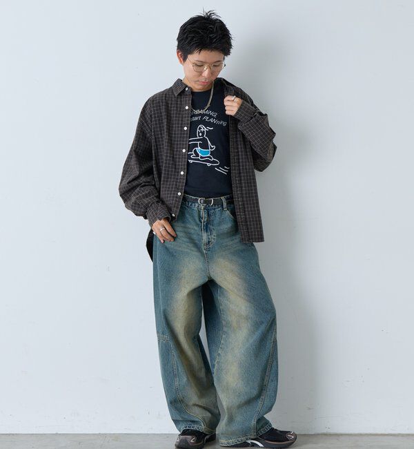  「【WHIMSIC】シェンタスティック スタジオ シルクスクリーンプリントT」|Tシャツ・カットソー|