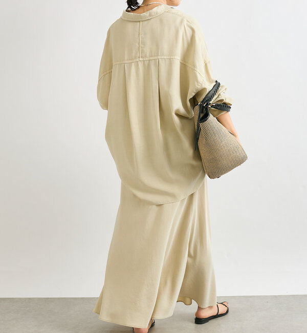  「【セットアップ可】ガーメントダイバイヤススカート」|スカート|