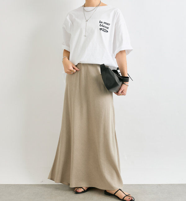  「【セットアップ可】ガーメントダイバイヤススカート」|スカート|