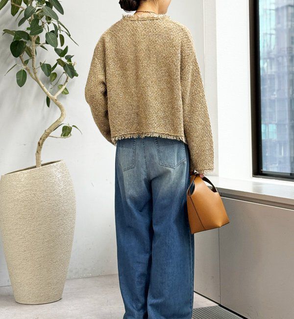  「【品のある着こなしに】リンクスツイードカーデ」|カーディガン|