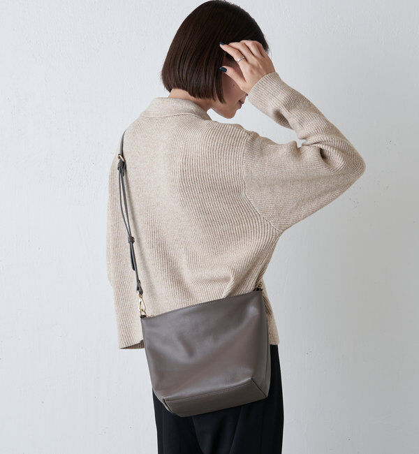  「ソフトレザーシンプルショルダーバッグ 」|ショルダー・メッセンジャー|