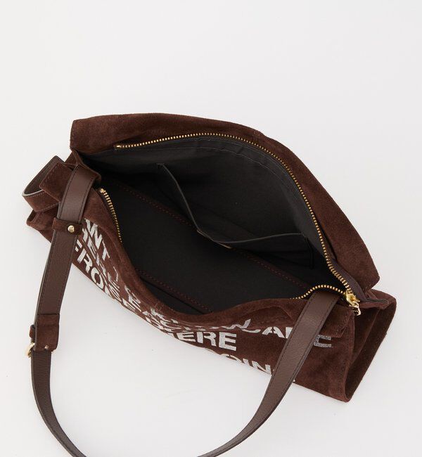  「ステンシルデザインスエードショルダーバッグ」|ショルダー・メッセンジャー|