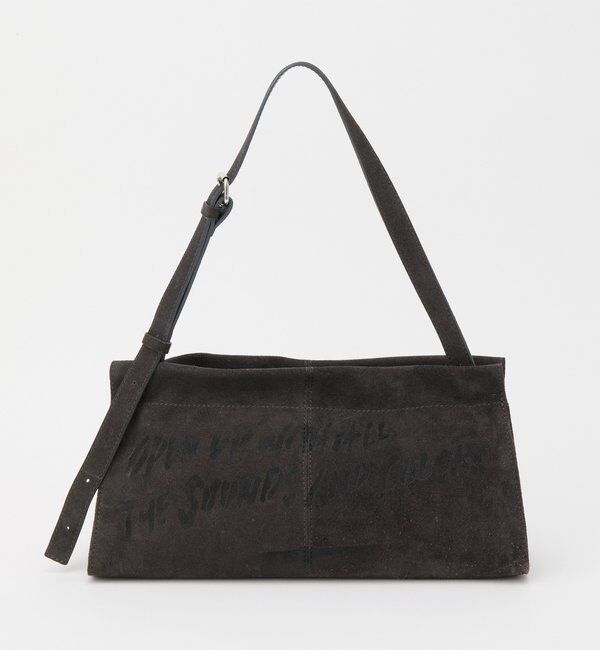  「ステンシルデザインスエードショルダーバッグ」|ショルダー・メッセンジャー|