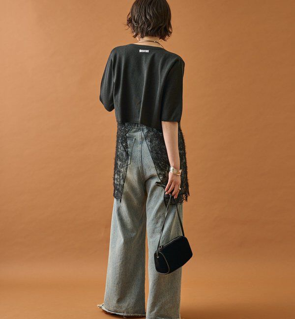  「シャギーレース タンクチュニック」|シャツ・ブラウス|