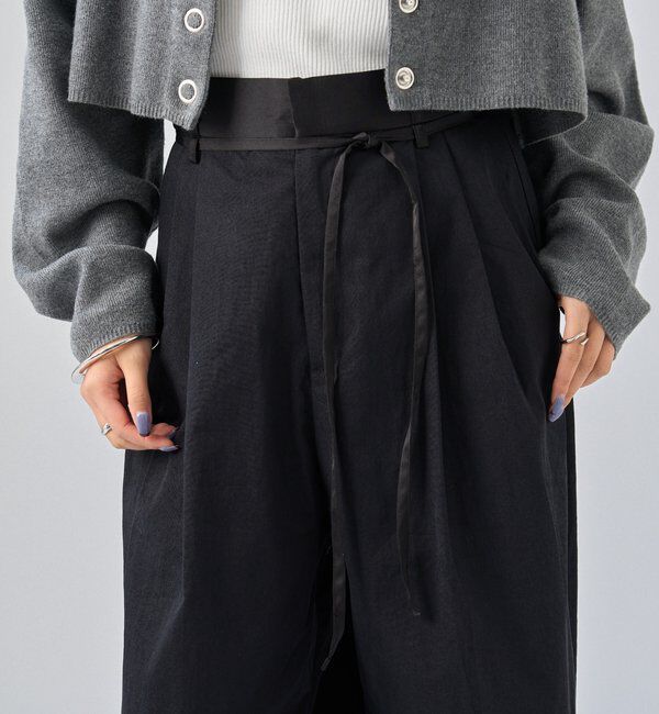  「サテンベルトパンツ」|チノ|