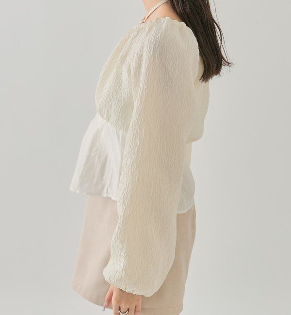  「シアーコルセットブラウス」|シャツ・ブラウス|