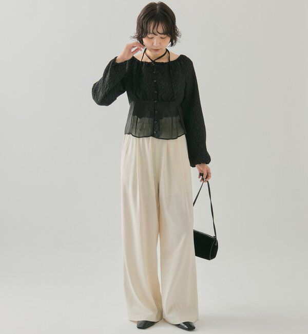  「シアーコルセットブラウス」|シャツ・ブラウス|