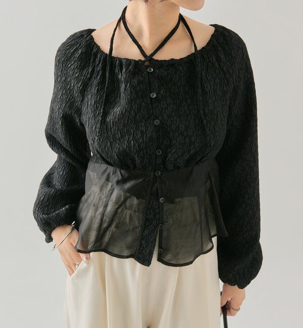  「シアーコルセットブラウス」|シャツ・ブラウス|