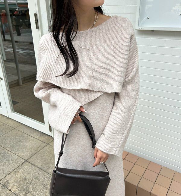  「クロスニット ワンピース」|ワンピース|