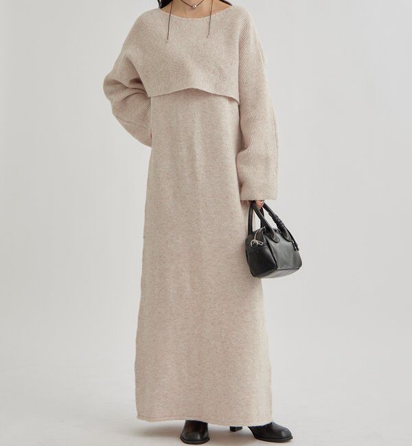  「クロスニット ワンピース」|ワンピース|