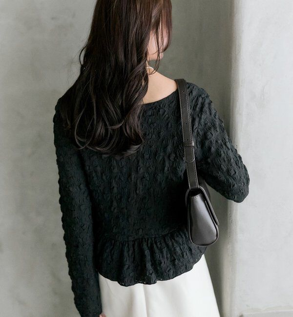  「シャーリングペプラム TOPS」|シャツ・ブラウス|