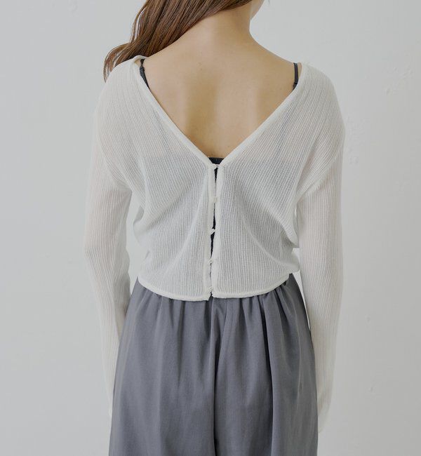  「前後2wayドロストシアーカーディガン」|カーディガン|