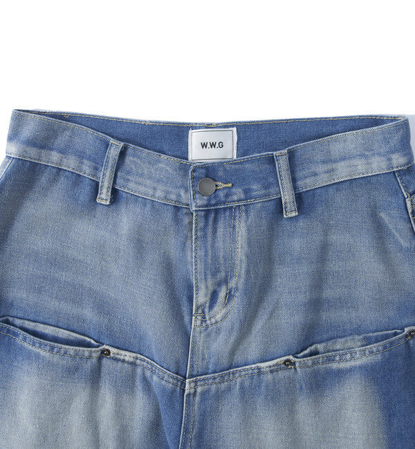  「SLASH POCKET BLAST WIDE DENIM」|デニム|