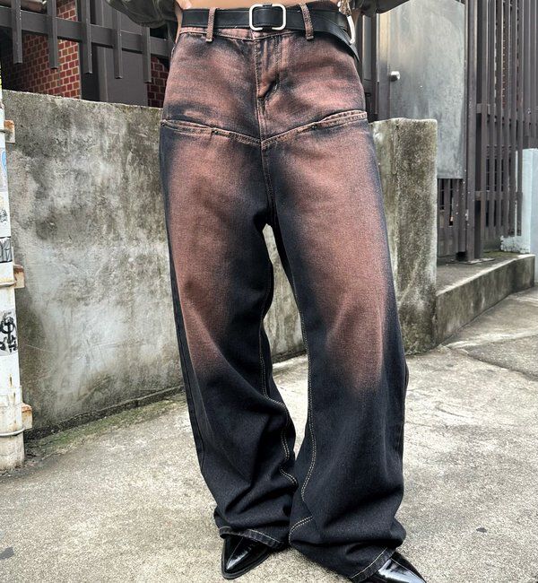  「SLASH POCKET BLAST WIDE DENIM」|デニム|ブルーその他2