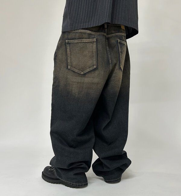  「SLASH POCKET BLAST WIDE DENIM」|デニム|