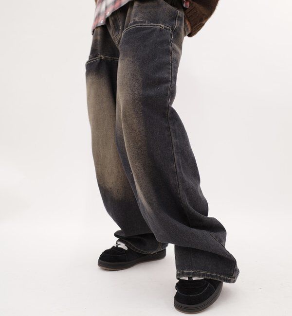  「SLASH POCKET BLAST WIDE DENIM」|デニム|