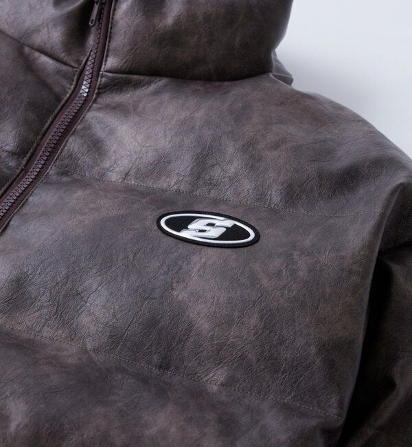  「【UNISEXS】S LOGO VINTAGE-LIKE LEATHER BLO」|ブルゾン・スタジャン|