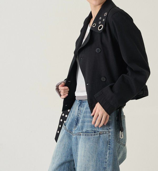  「SHORT EYELET PEA JACKET」|ブルゾン・スタジャン|